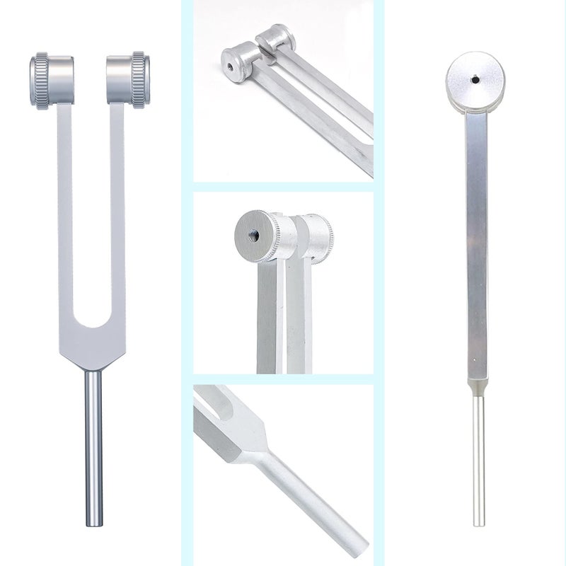 DEXSUR Medical Grade Aluminum Alloy Sensory Tuning Fork Activator For Healing  Therapy Non Magnetic  One Each of C 128  C 256  C 512  C 1024  C 2048 Tuning Forks  5 Pcs - Image 5